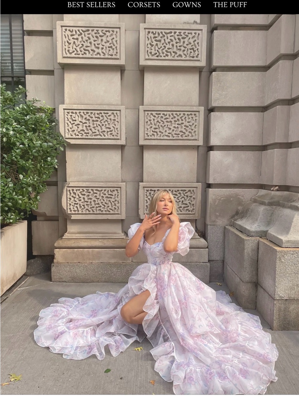 Selkie The Ribbon Dancer in Bloom Bridal Gown